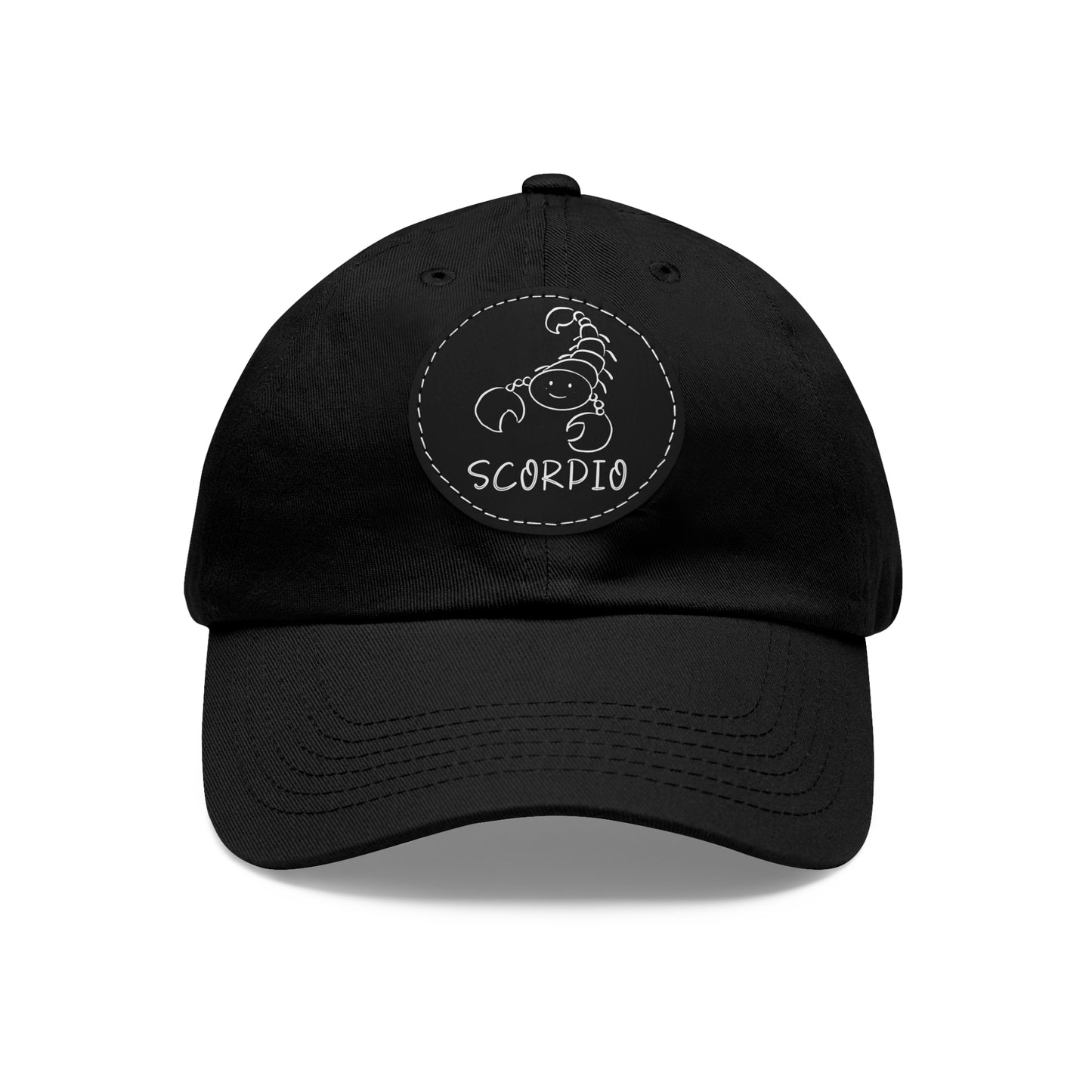 Cute Scorpio Hat, Vegan Leather Patch