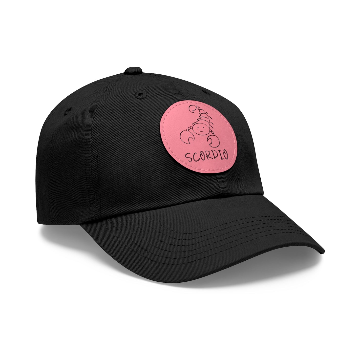 Cute Scorpio Hat, Vegan Leather Patch