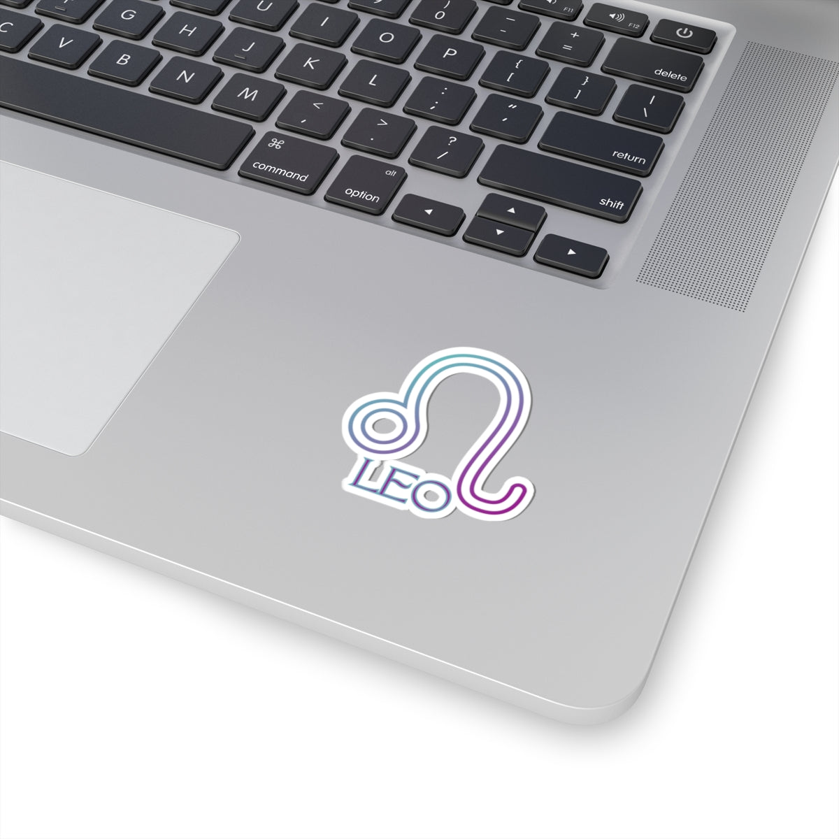 LEO glyph, gradient sticker