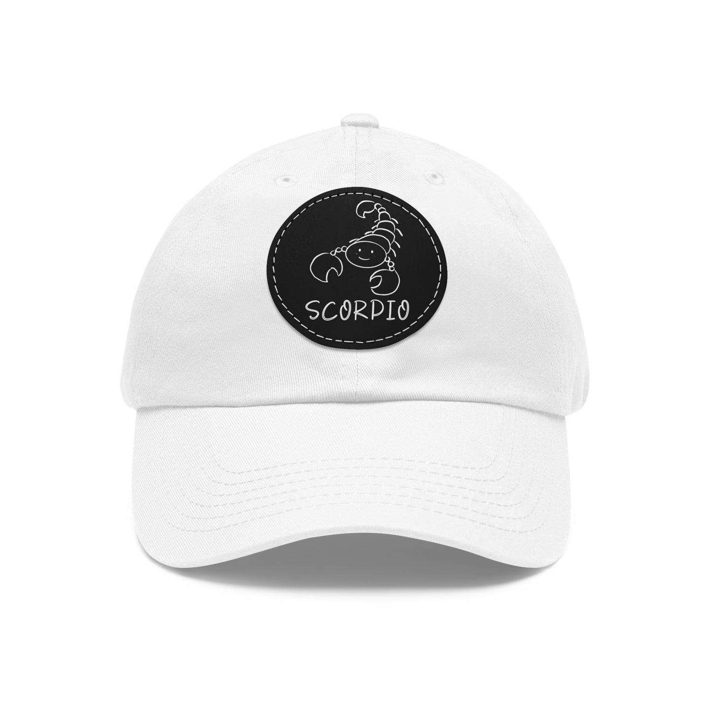 Cute Scorpio Hat, Vegan Leather Patch