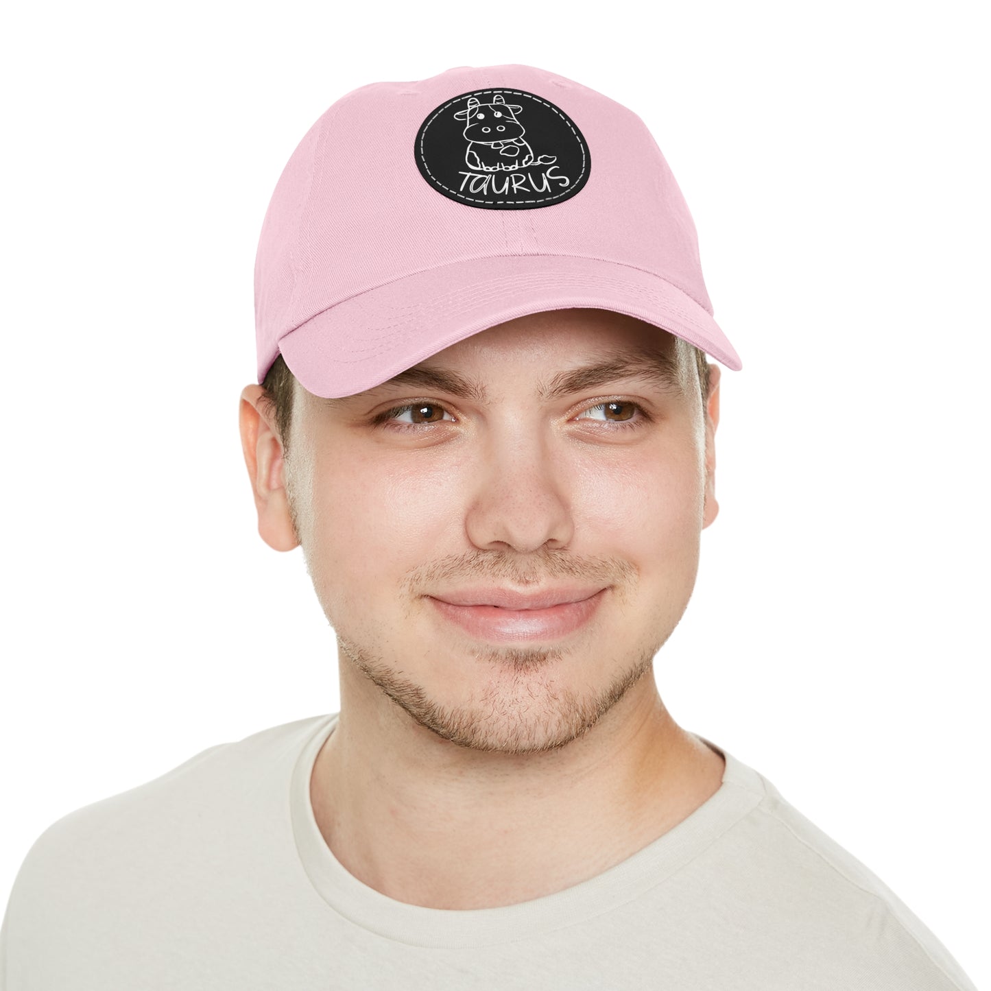 Cute Taurus Hat, Vegan Leather Patch