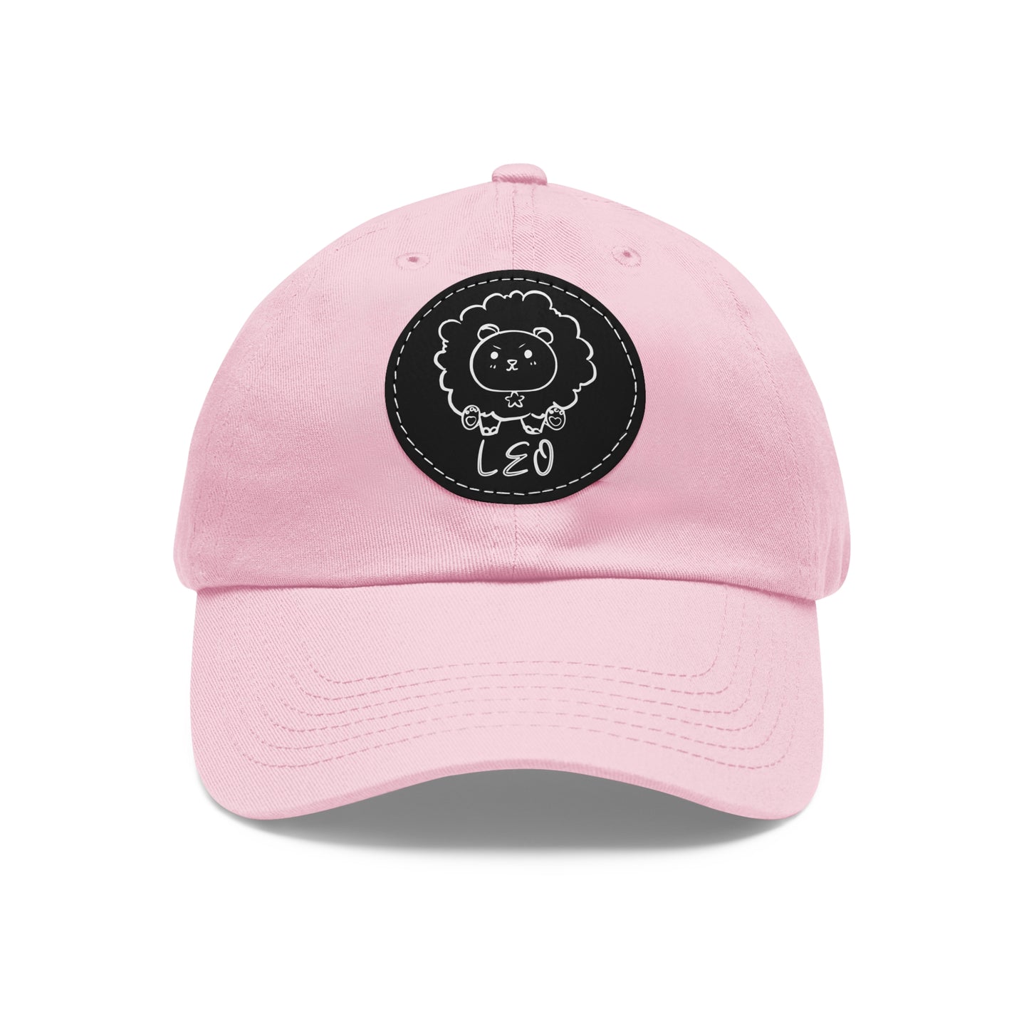 Cute Leo Hat, Vegan Leather Patch