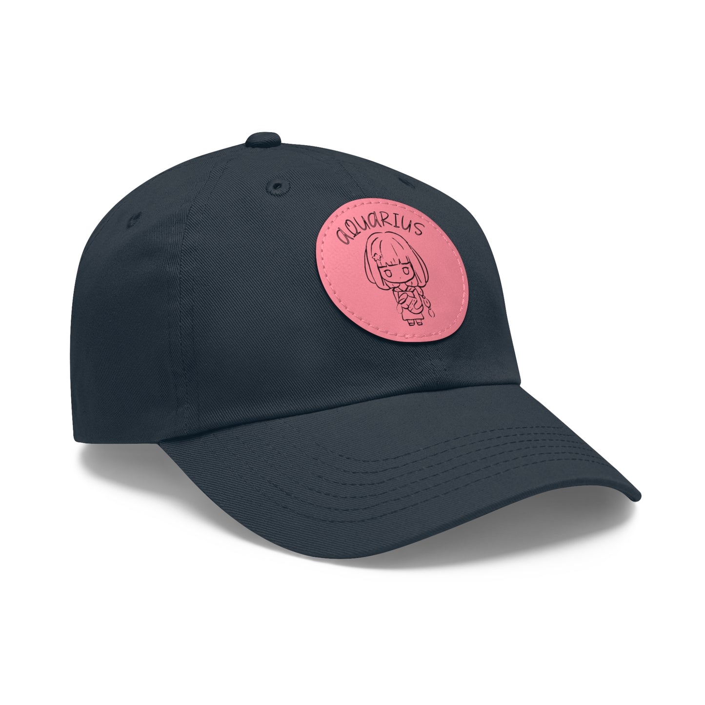 Cute Aquarius Hat, Vegan Leather Patch