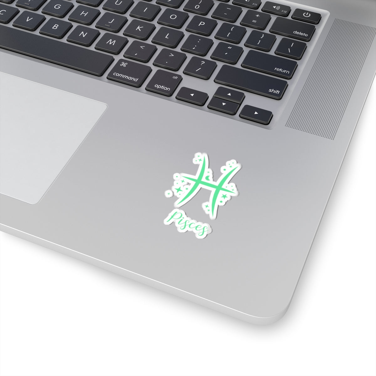 PISCES glyph & stars sticker