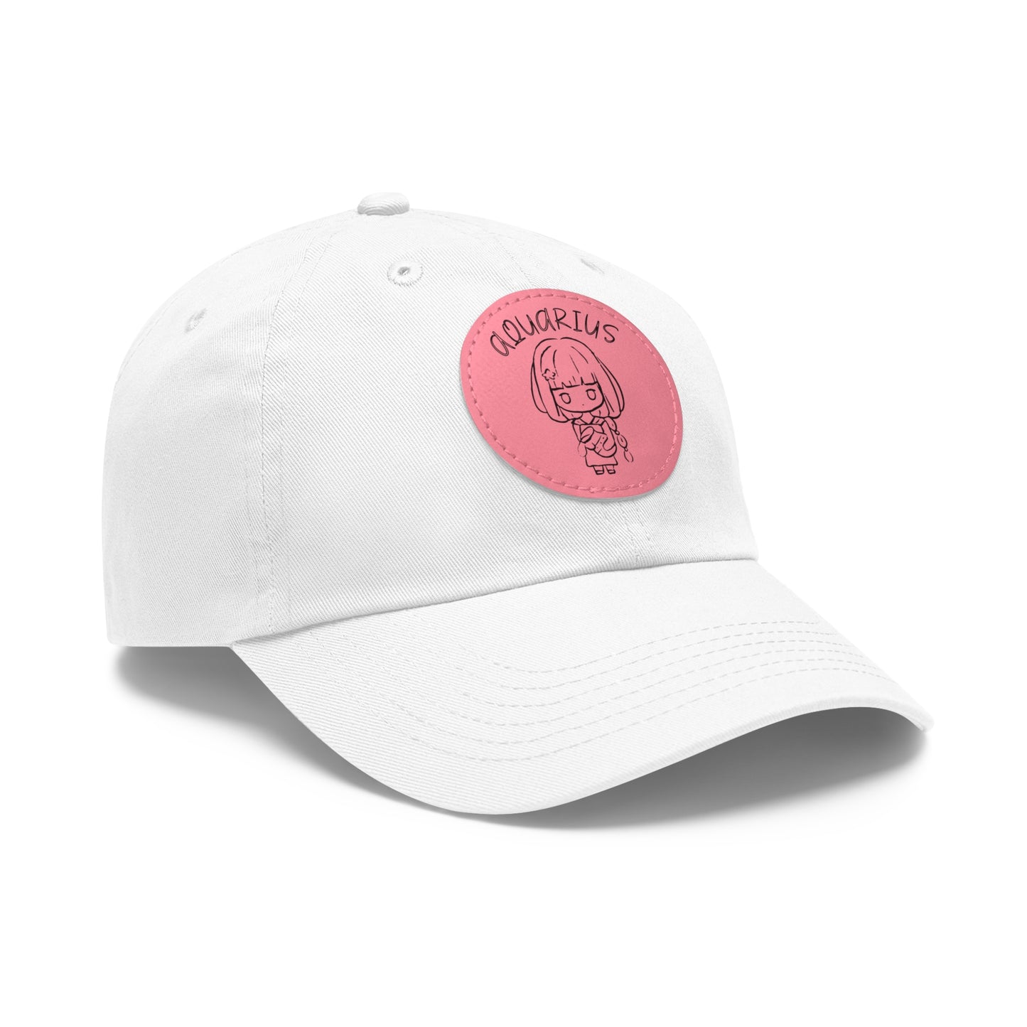 Cute Aquarius Hat, Vegan Leather Patch