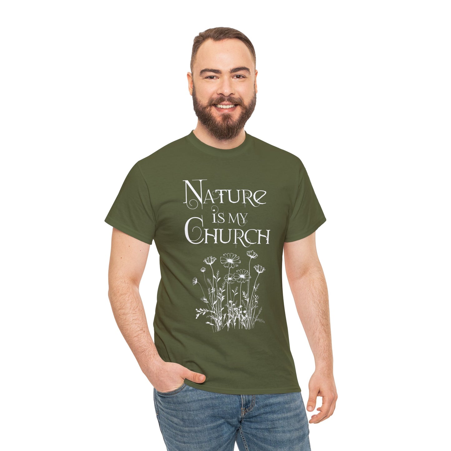 Nature is my church Cotton t-shirt