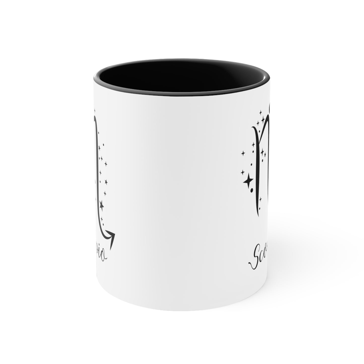 Scorpio glyph & stars coffee mug