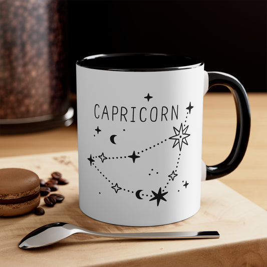 Capricorn constellation coffee mug