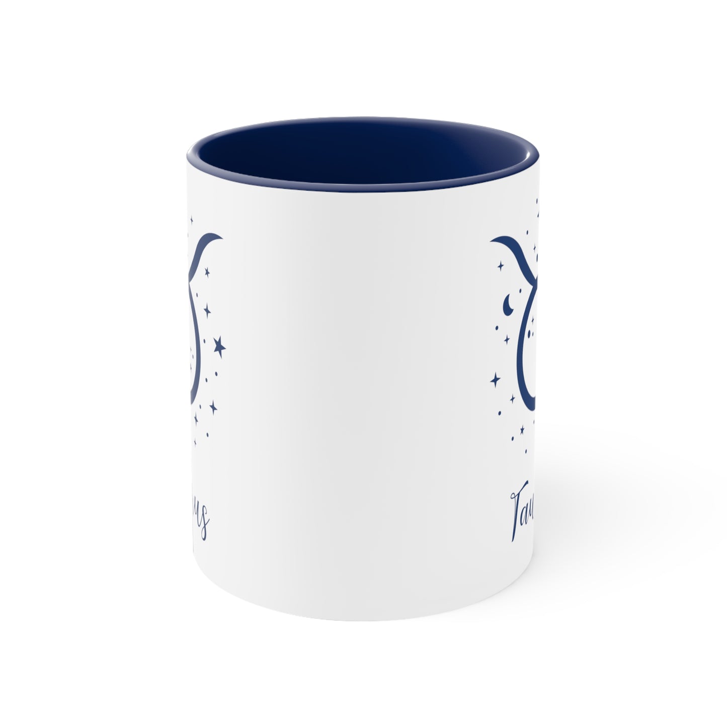 Taurus glyph & stars coffee mug