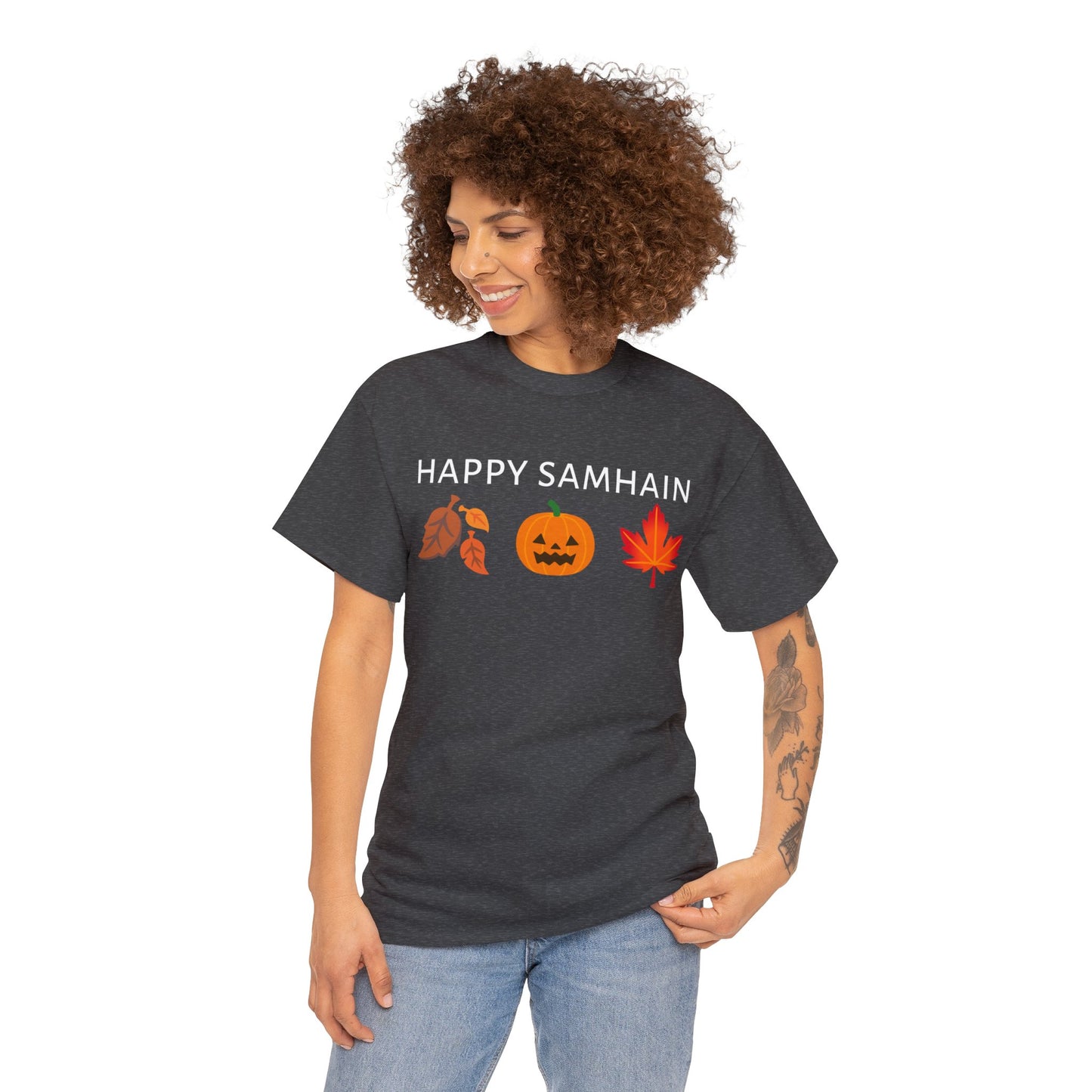 Happy Samhain Unisex Cotton Tee