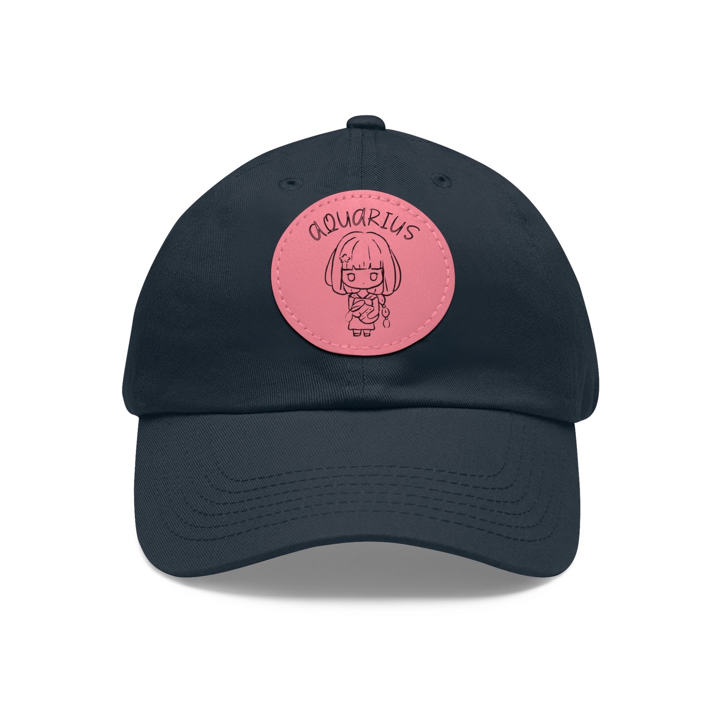 Cute Aquarius Hat, Vegan Leather Patch