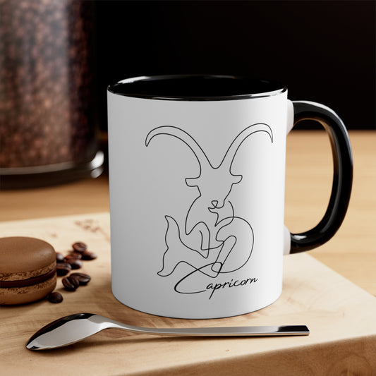 Abstract Capricorn coffee mug