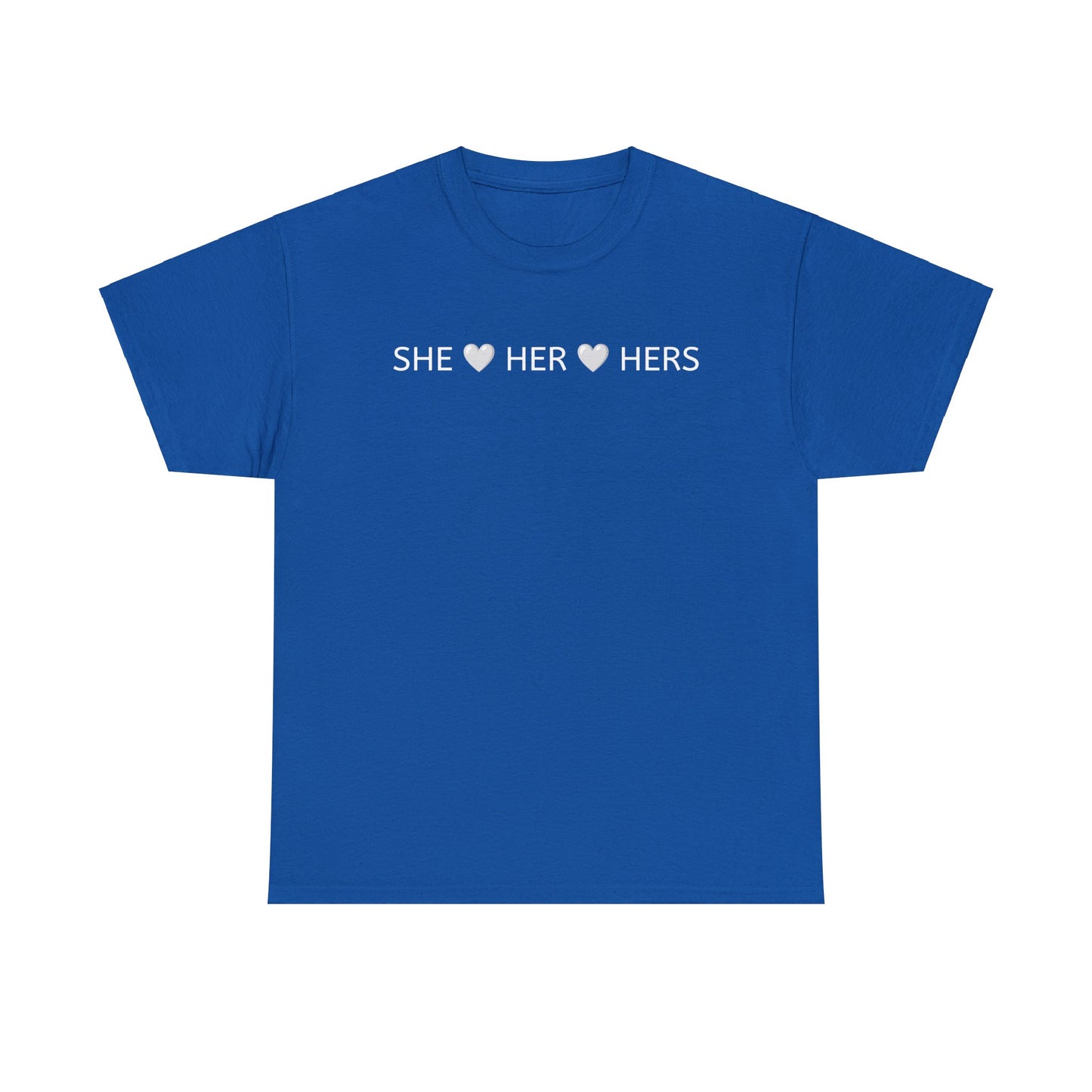 She/Her Unisex Cotton Tee