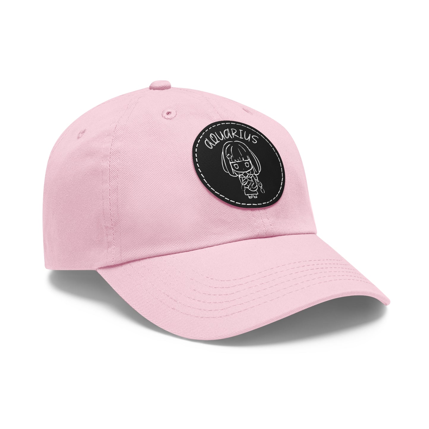 Cute Aquarius Hat, Vegan Leather Patch