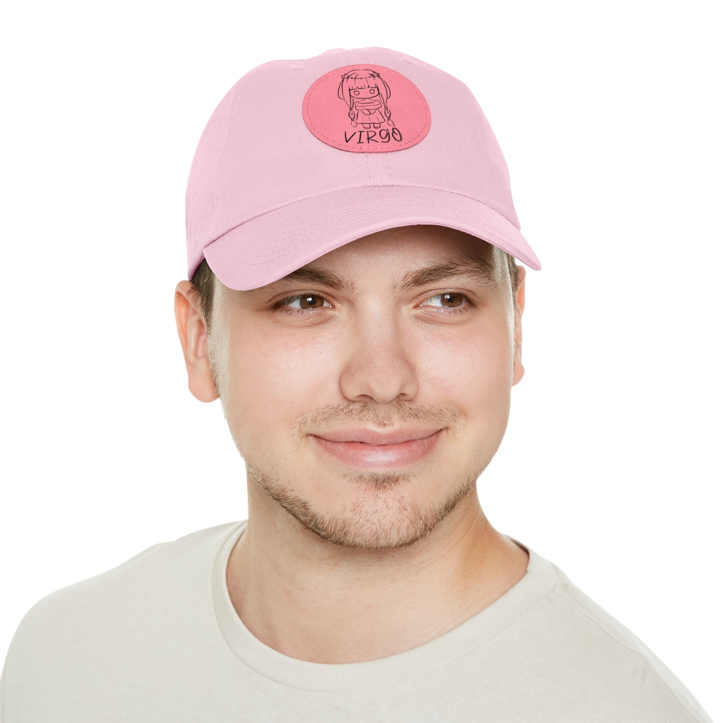 Cute Virgo Hat, Vegan Leather Patch