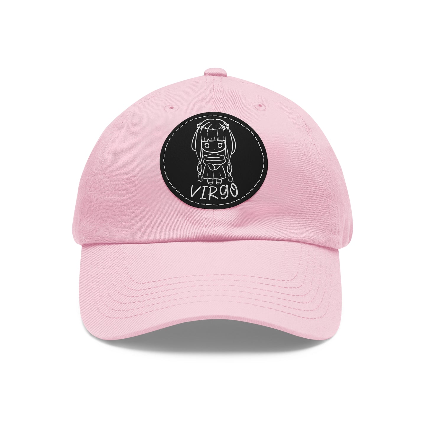 Cute Virgo Hat, Vegan Leather Patch