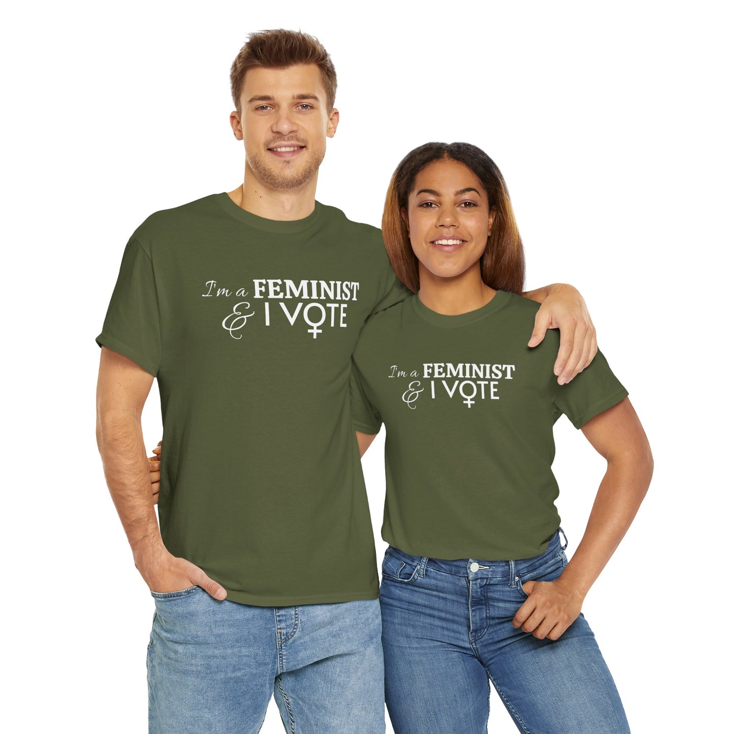 "I'm a FEMINIST & I vote" t-shirt