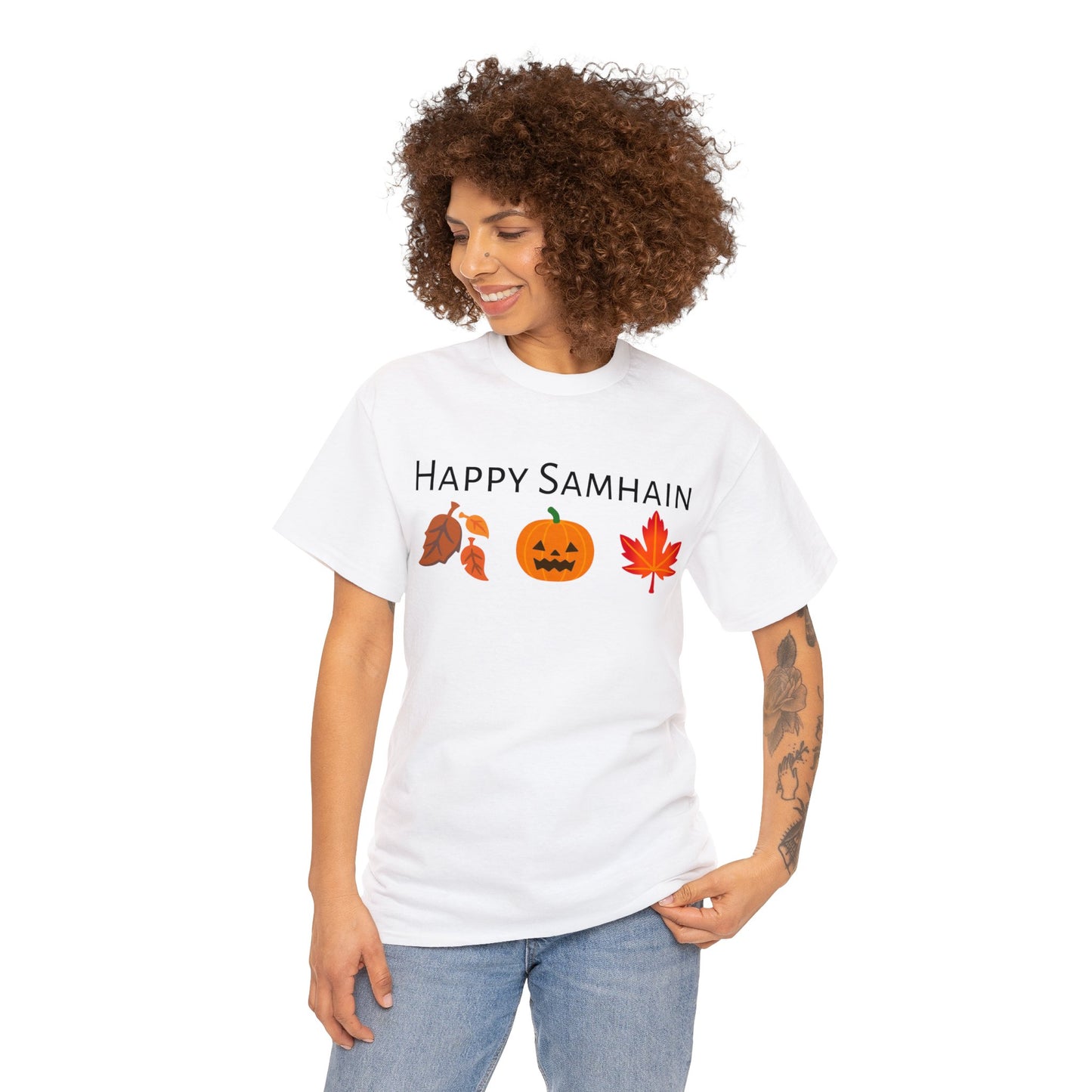 Happy Samhain Unisex Cotton Tee