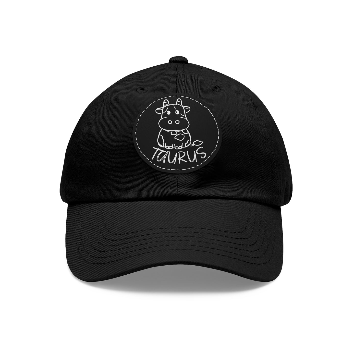 Cute Taurus Hat, Vegan Leather Patch