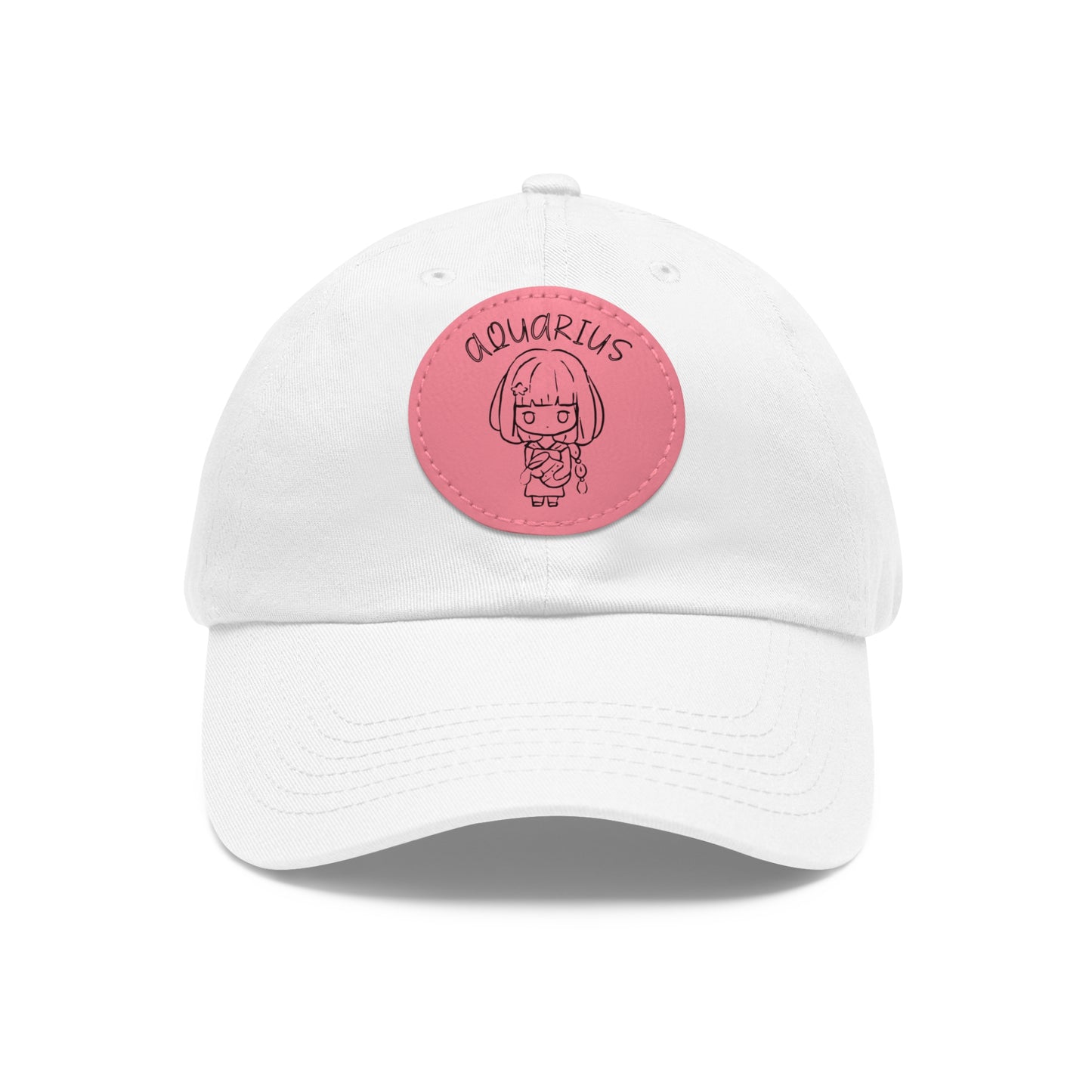 Cute Aquarius Hat, Vegan Leather Patch