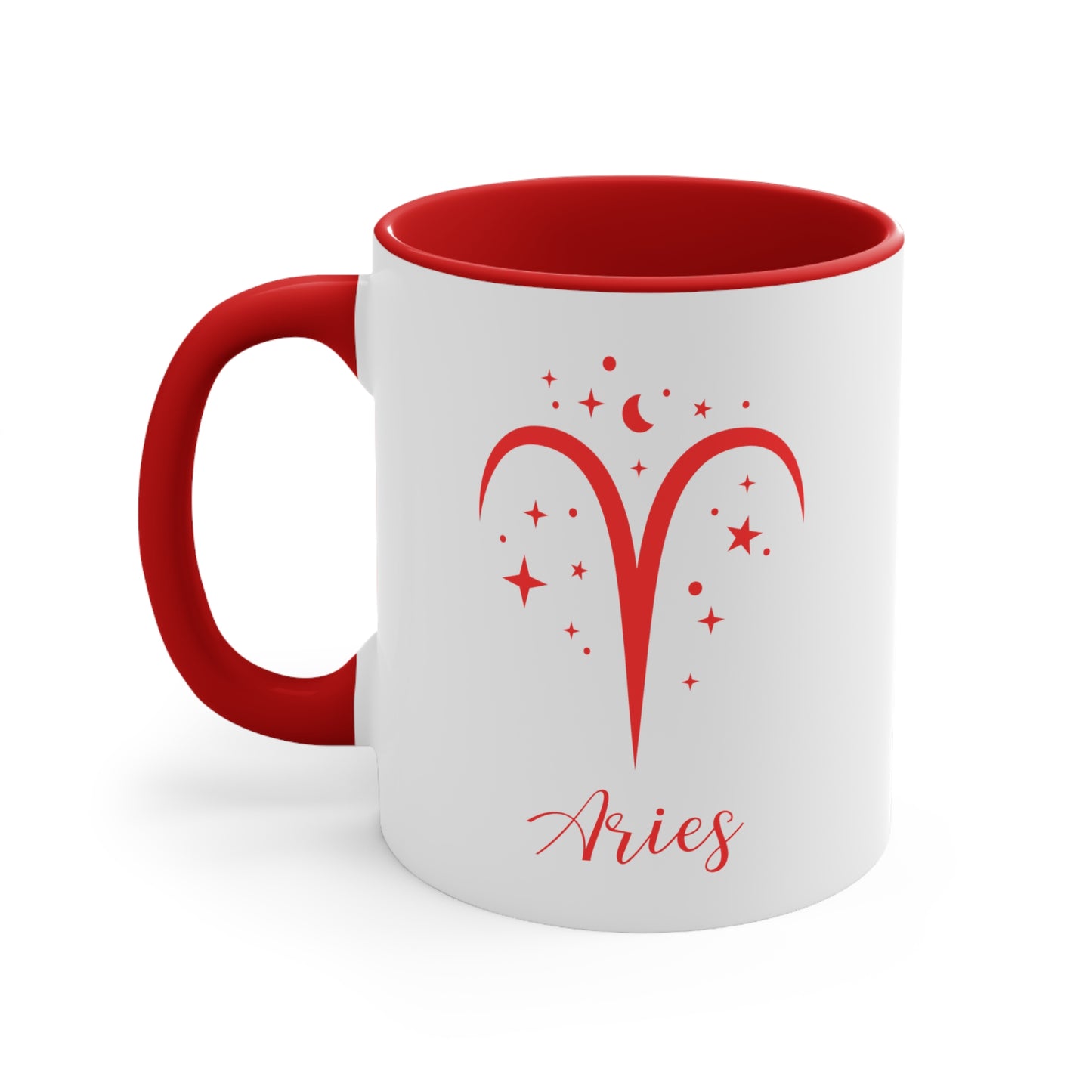 Aries glyph & stars coffee mug