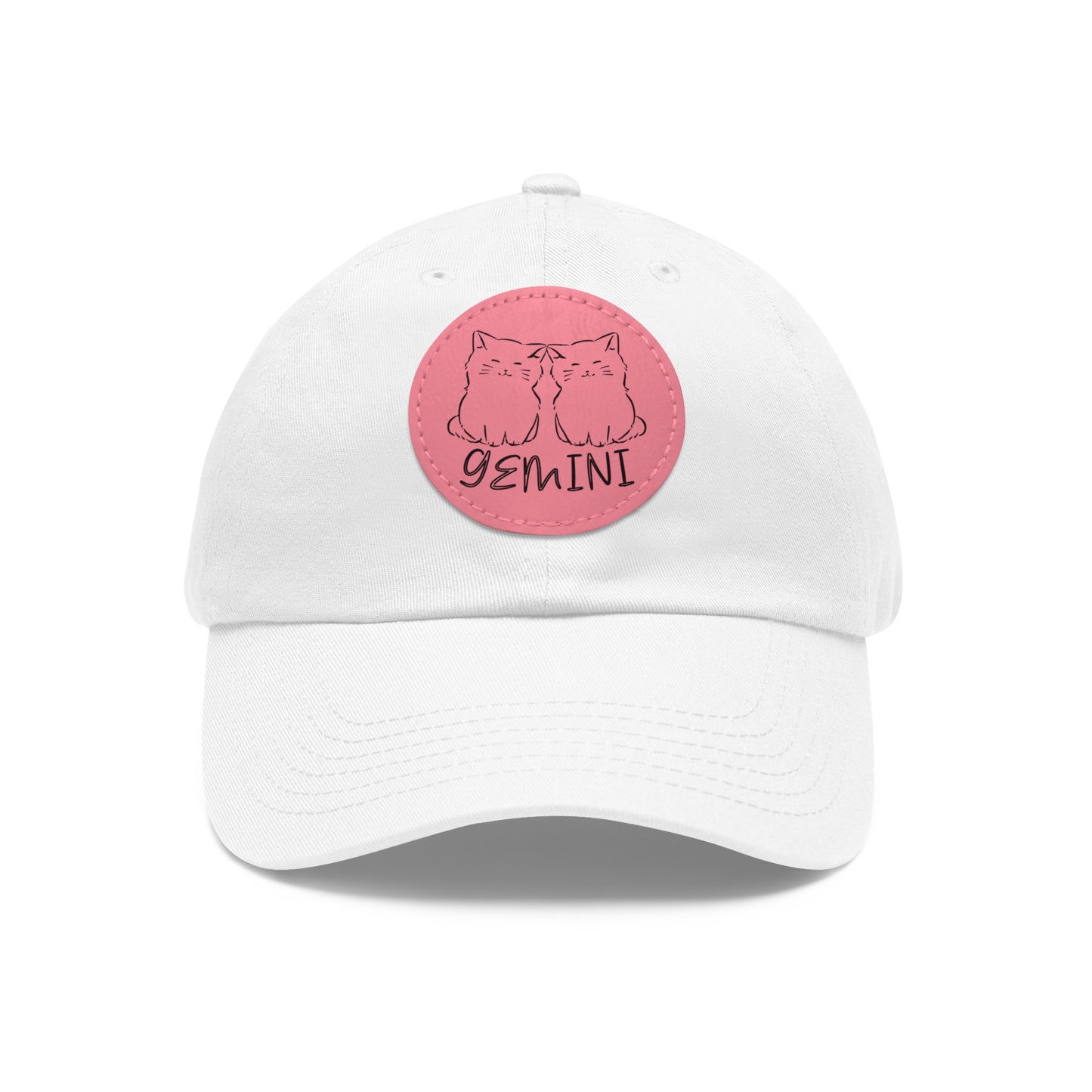 Cute Gemini Hat, Vegan Leather Patch