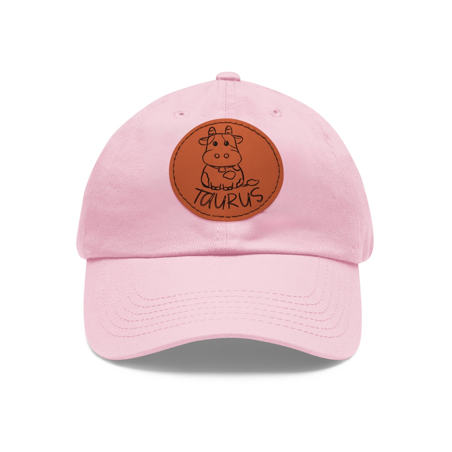 Cute Taurus Hat, Vegan Leather Patch