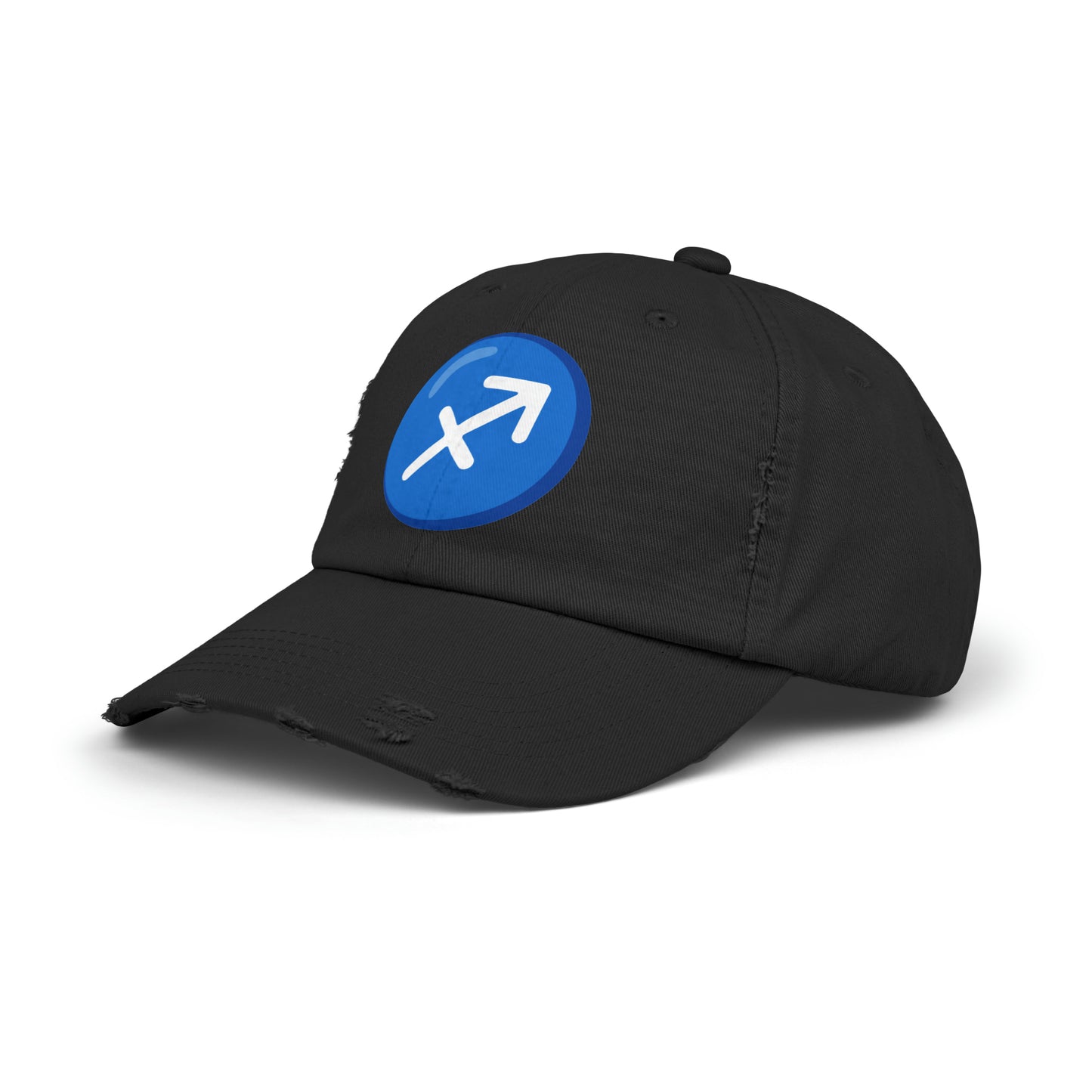 Sagittarius Emoji Distressed Cap