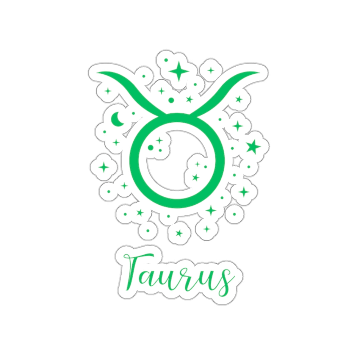 TAURUS glyph & stars sticker