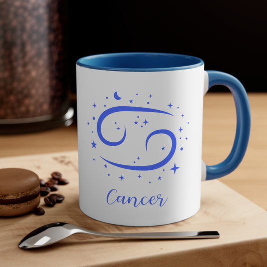Cancer glyph & stars coffee mug