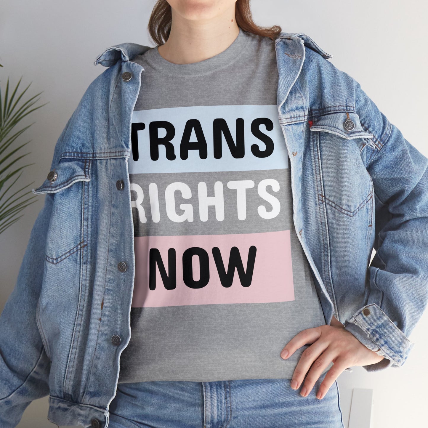 TRANS RIGHTS NOW Cotton Tee