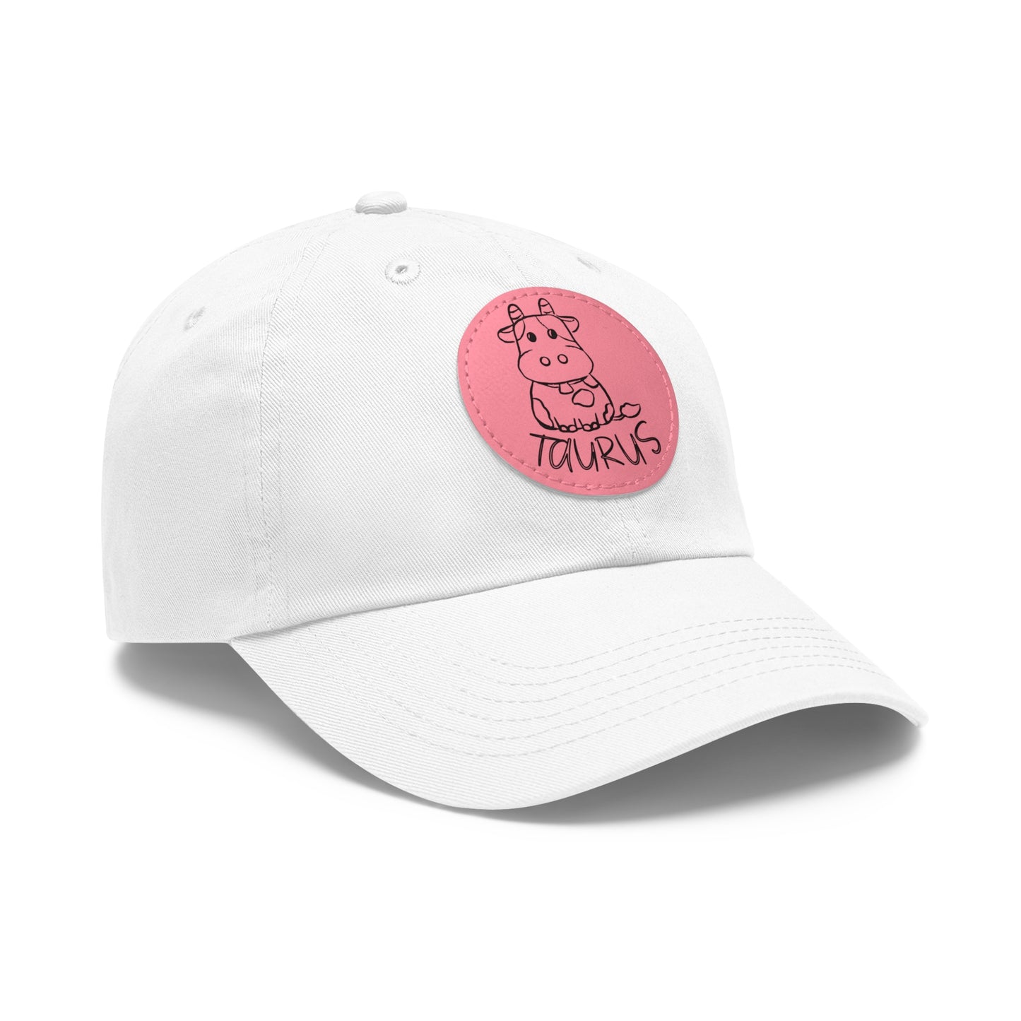 Cute Taurus Hat, Vegan Leather Patch