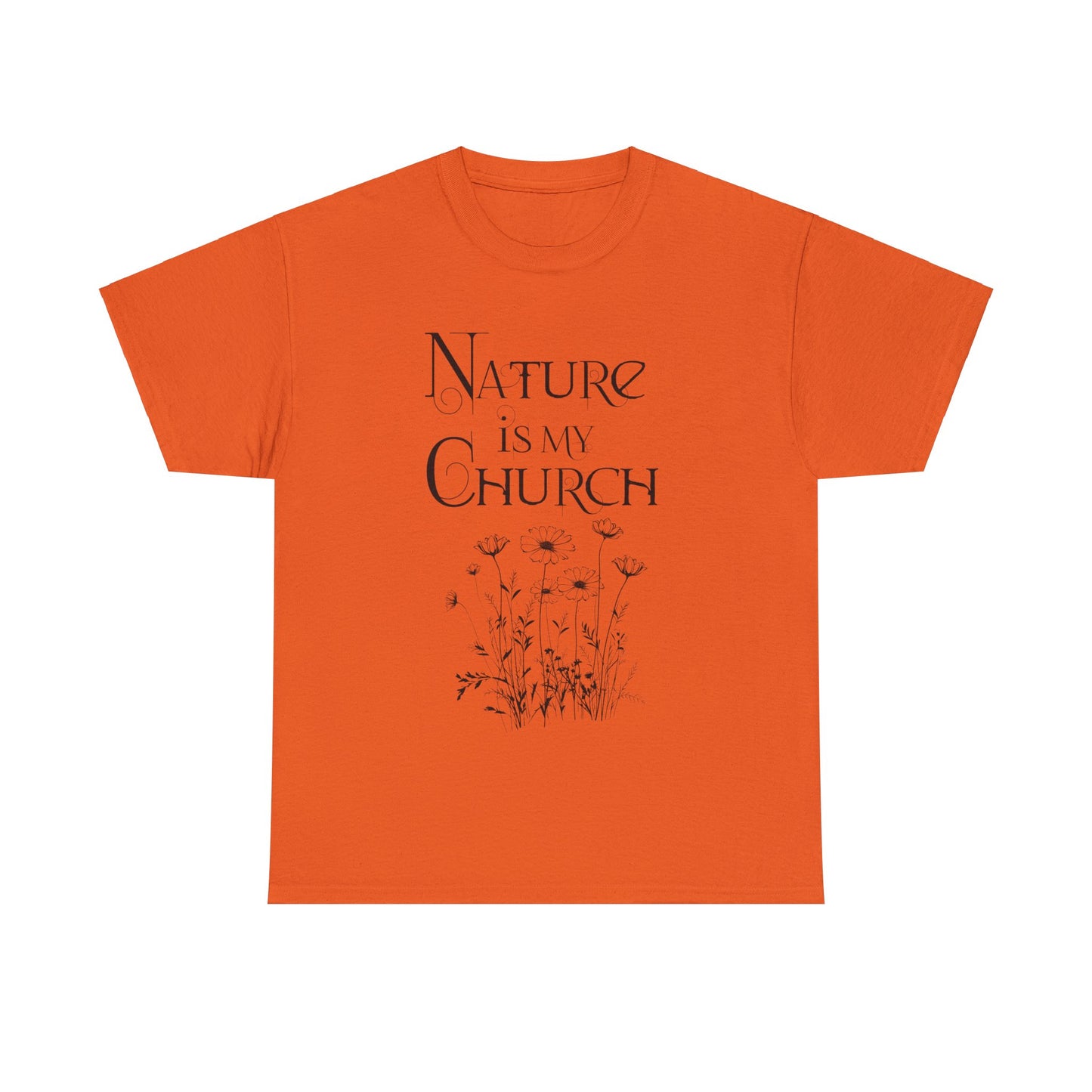 Nature is my church Cotton t-shirt