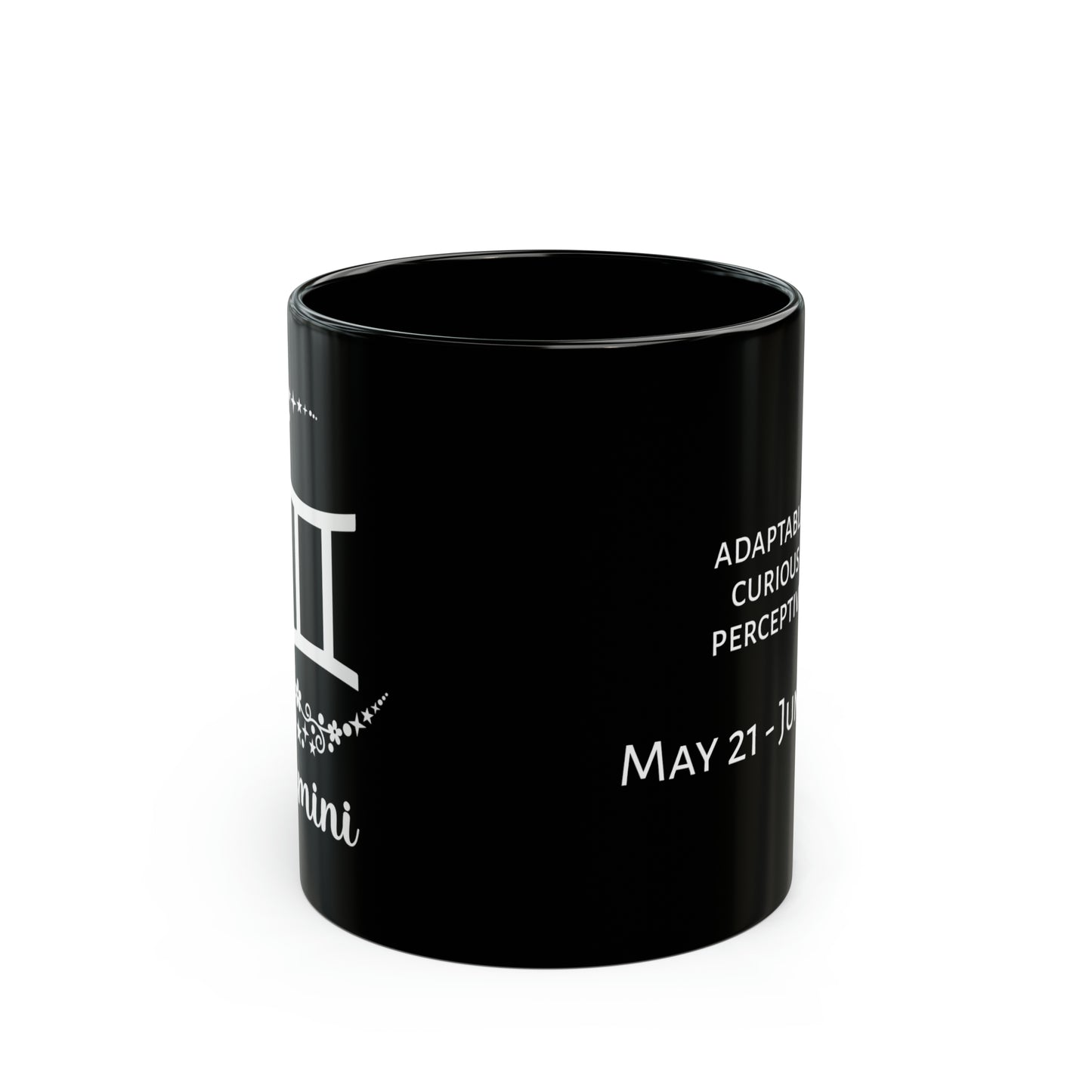 Gemini crescent moon mug