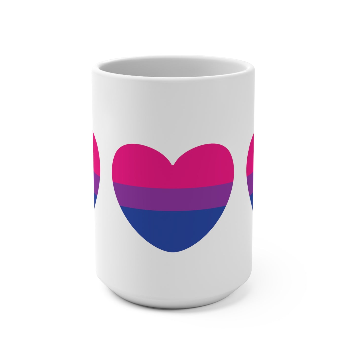 Bi Heart Mug 15oz