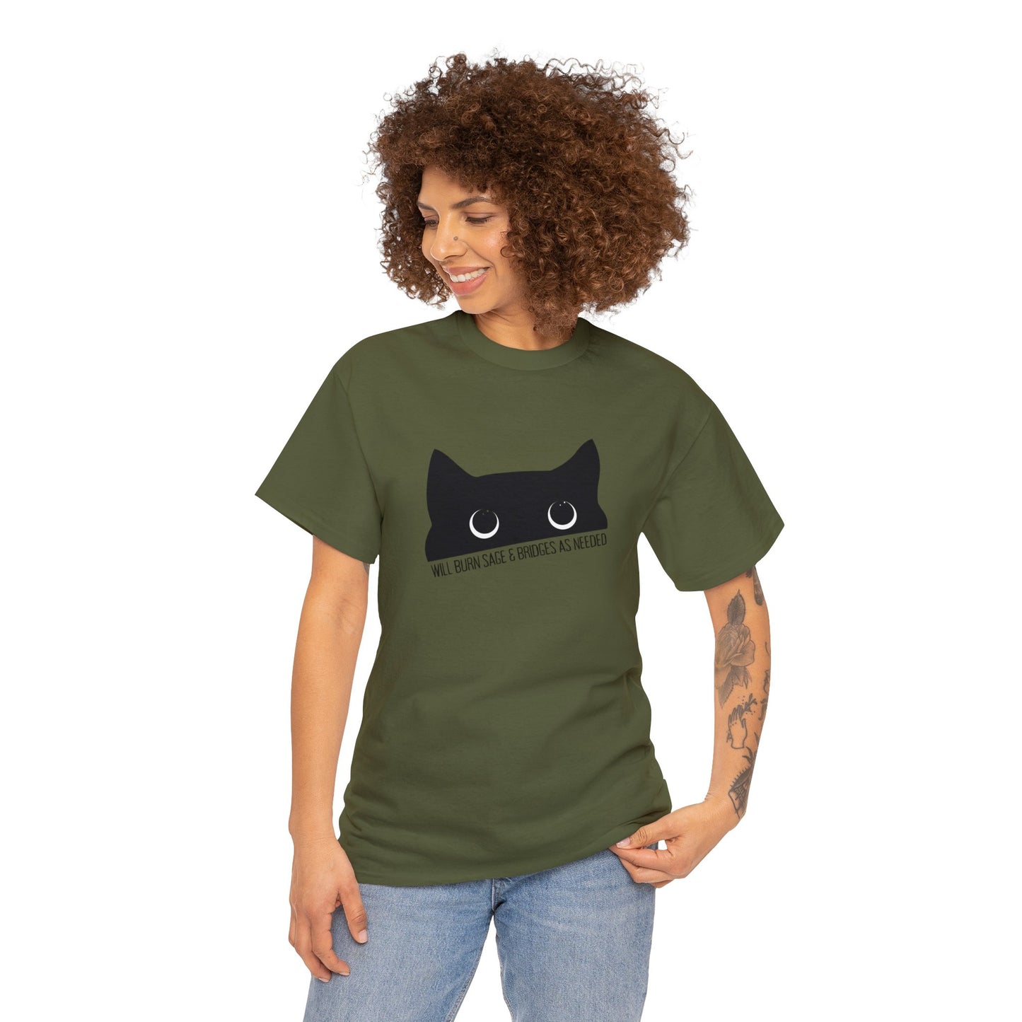 Black Cat Cotton t-shirt