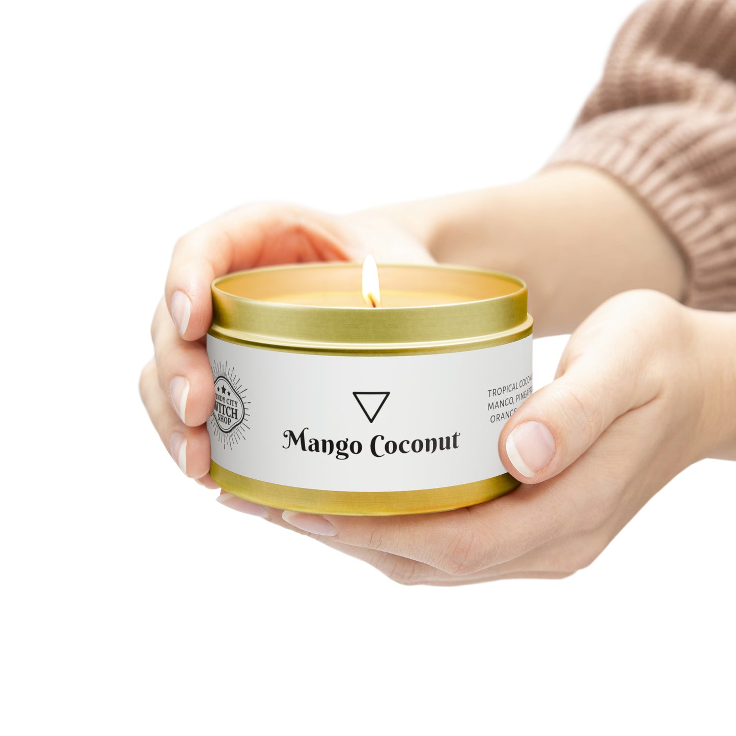 Mango Coconut - tin candle, scented