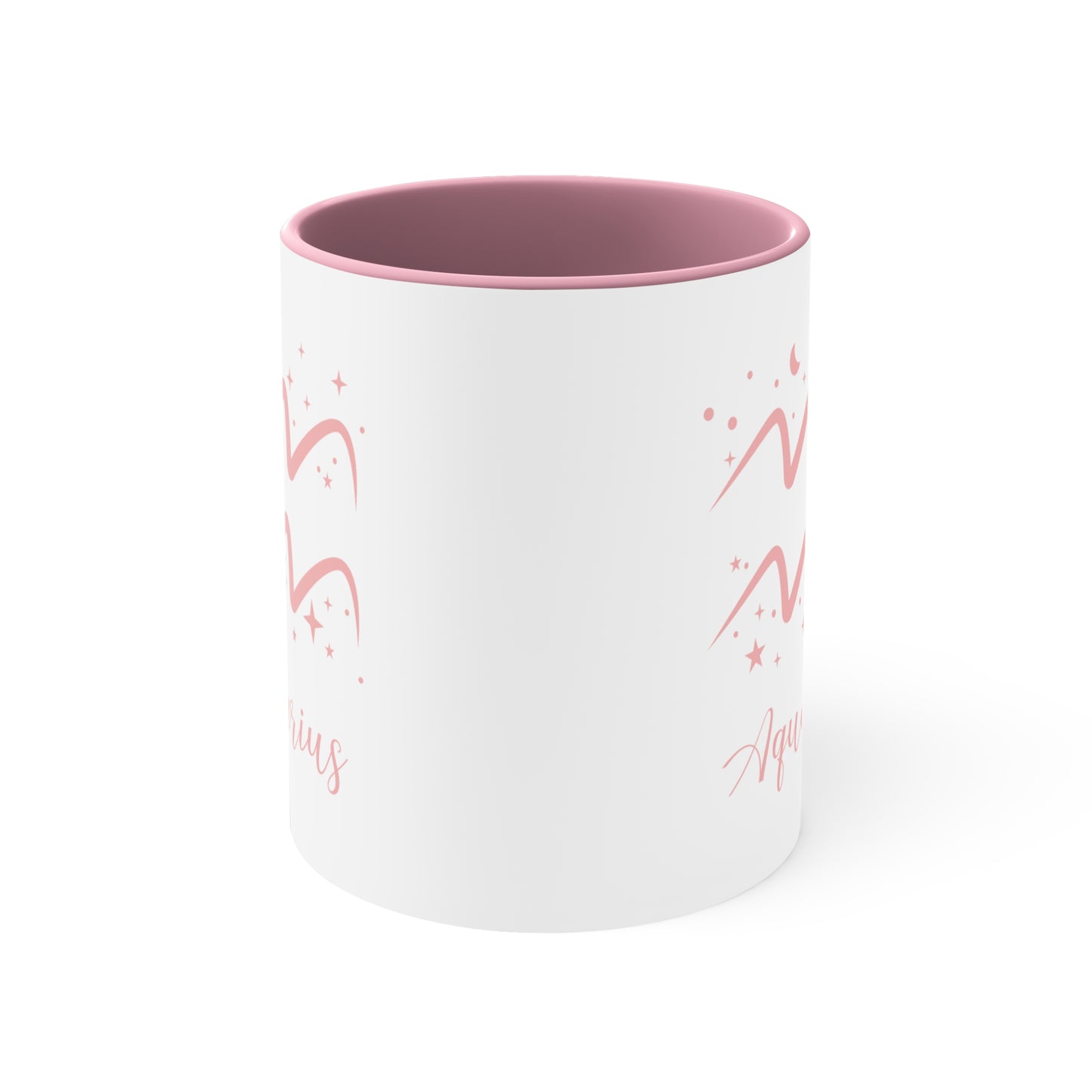 Aquarius glyph & stars coffee mug