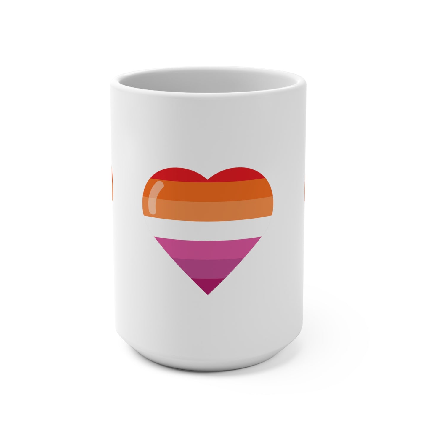 Lesbian heart Mug 15oz