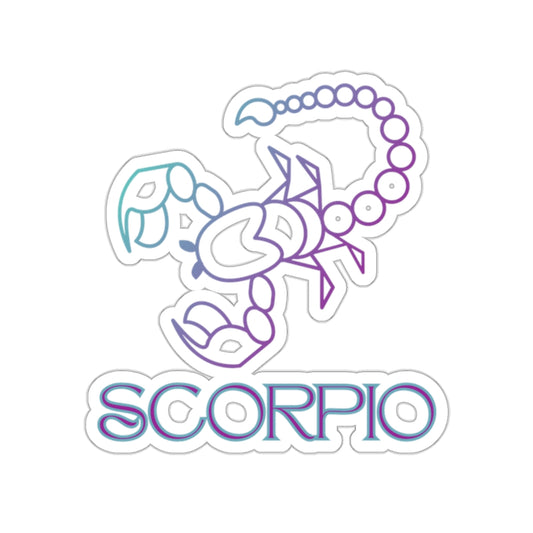 SCORPIO scorpion, gradient sticker