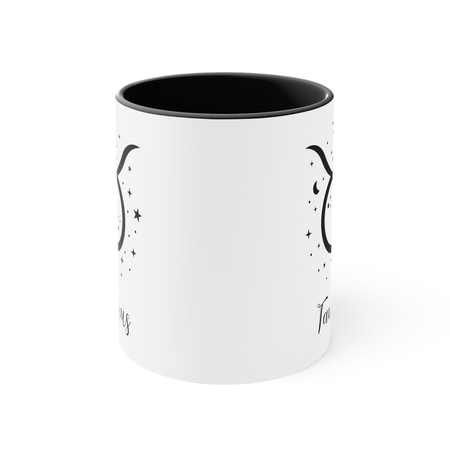 Taurus glyph & stars coffee mug