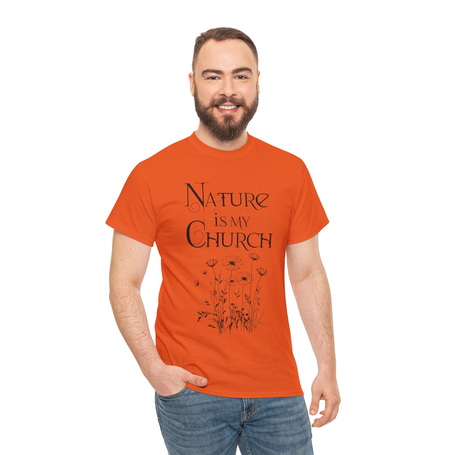 Nature is my church Cotton t-shirt