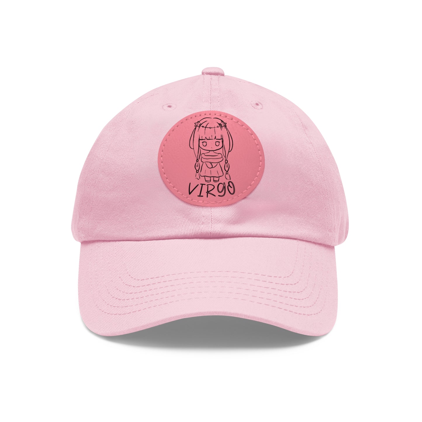 Cute Virgo Hat, Vegan Leather Patch