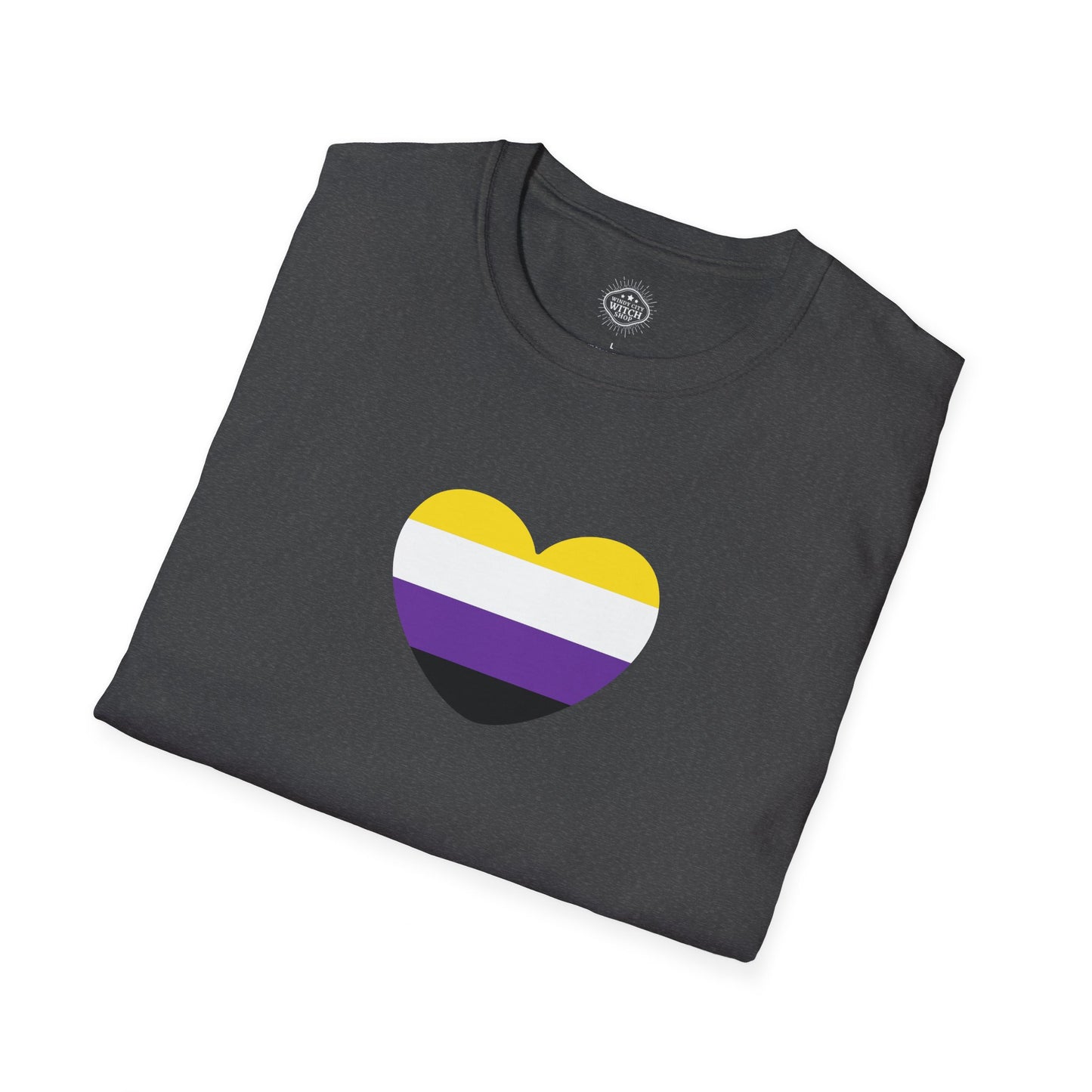 Non-binary heart tee