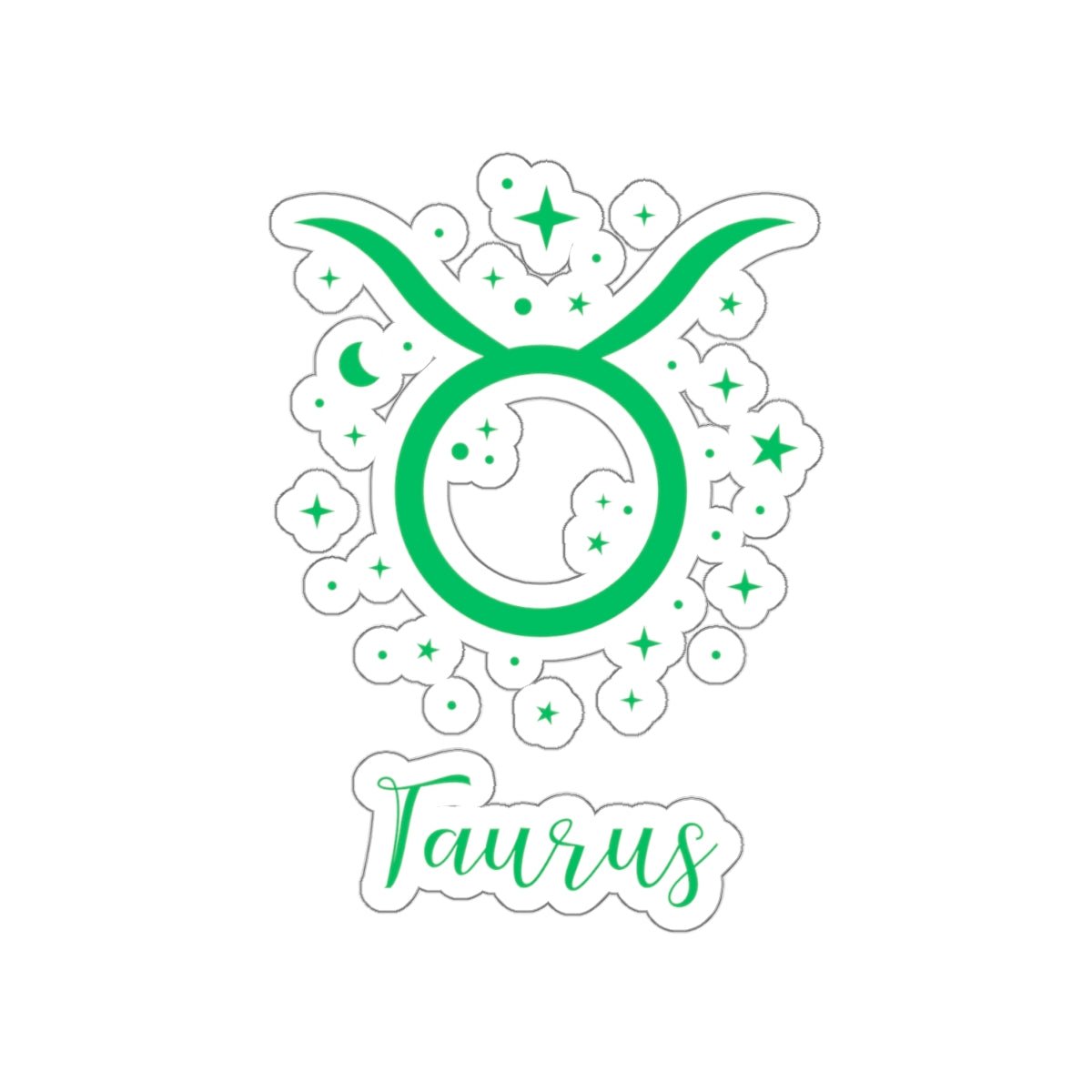 TAURUS glyph & stars sticker