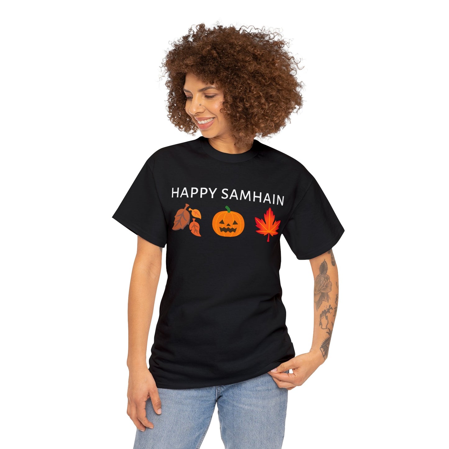 Happy Samhain Unisex Cotton Tee