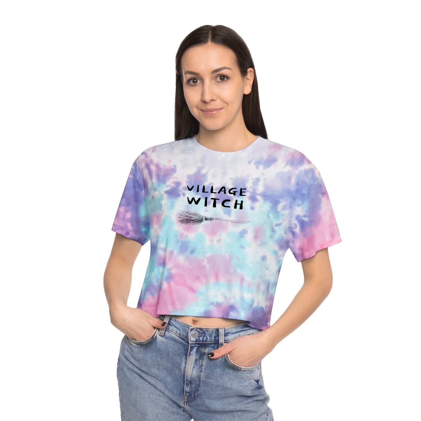 VILLAGE WITCH Tie-Dye Crop Tee