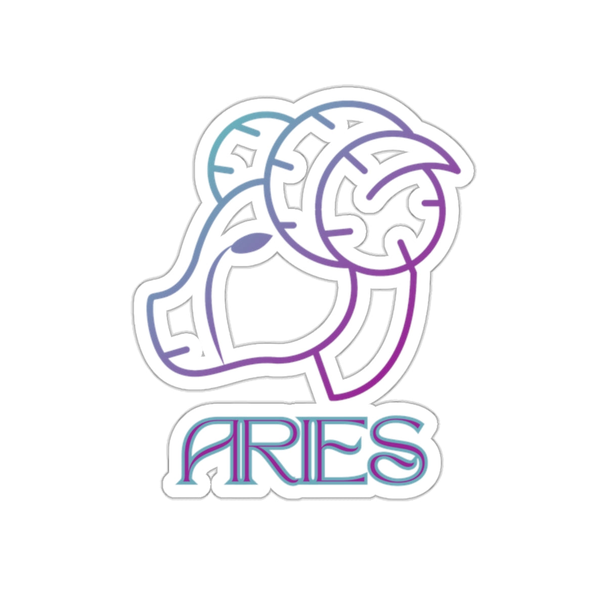 ARIES Ram, gradient sticker