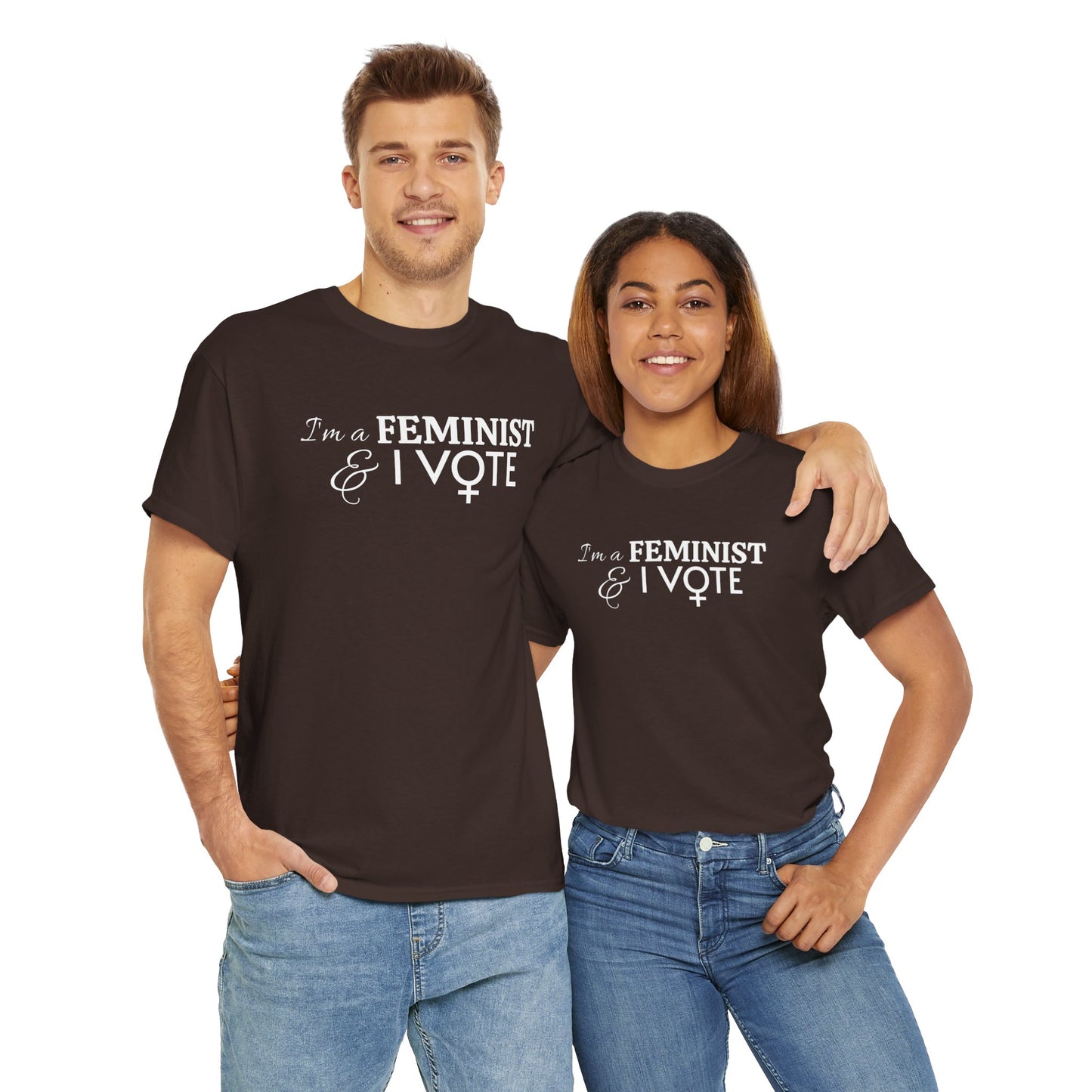 "I'm a FEMINIST & I vote" t-shirt