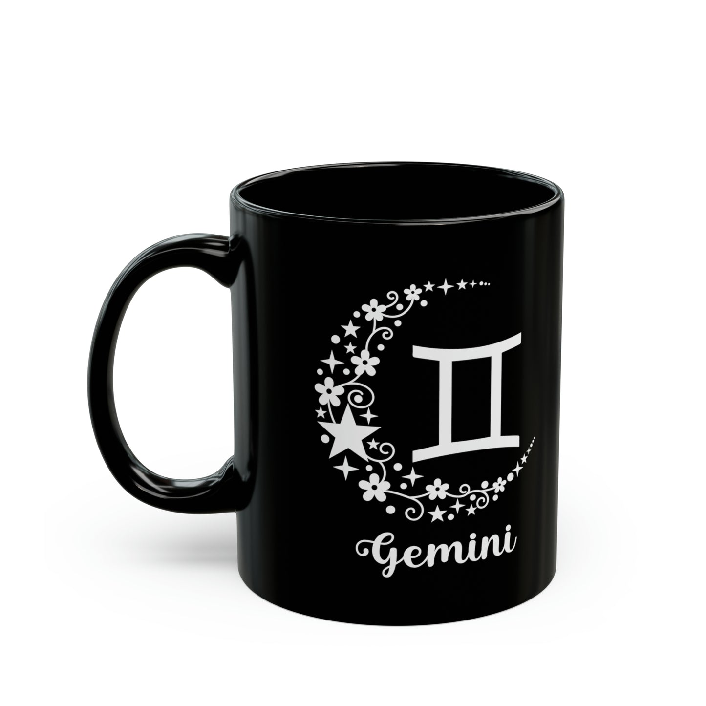 Gemini crescent moon mug